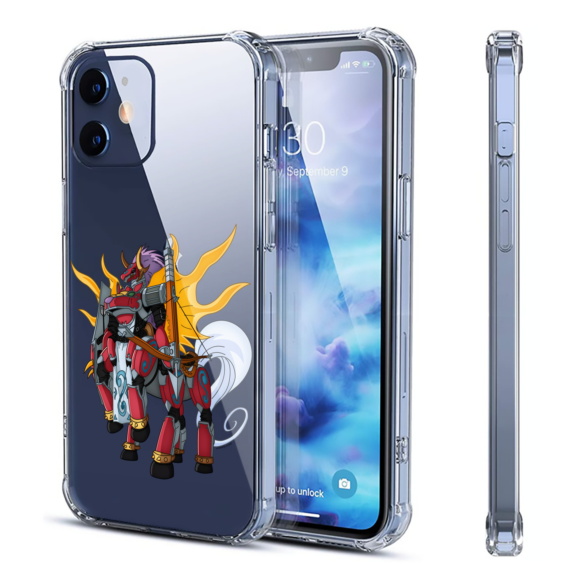 （画像用） Digimon デジタルモンスター/デジモン 【iPhone 12シリーズ対応】透明スマホケース（クリアソフトケース）